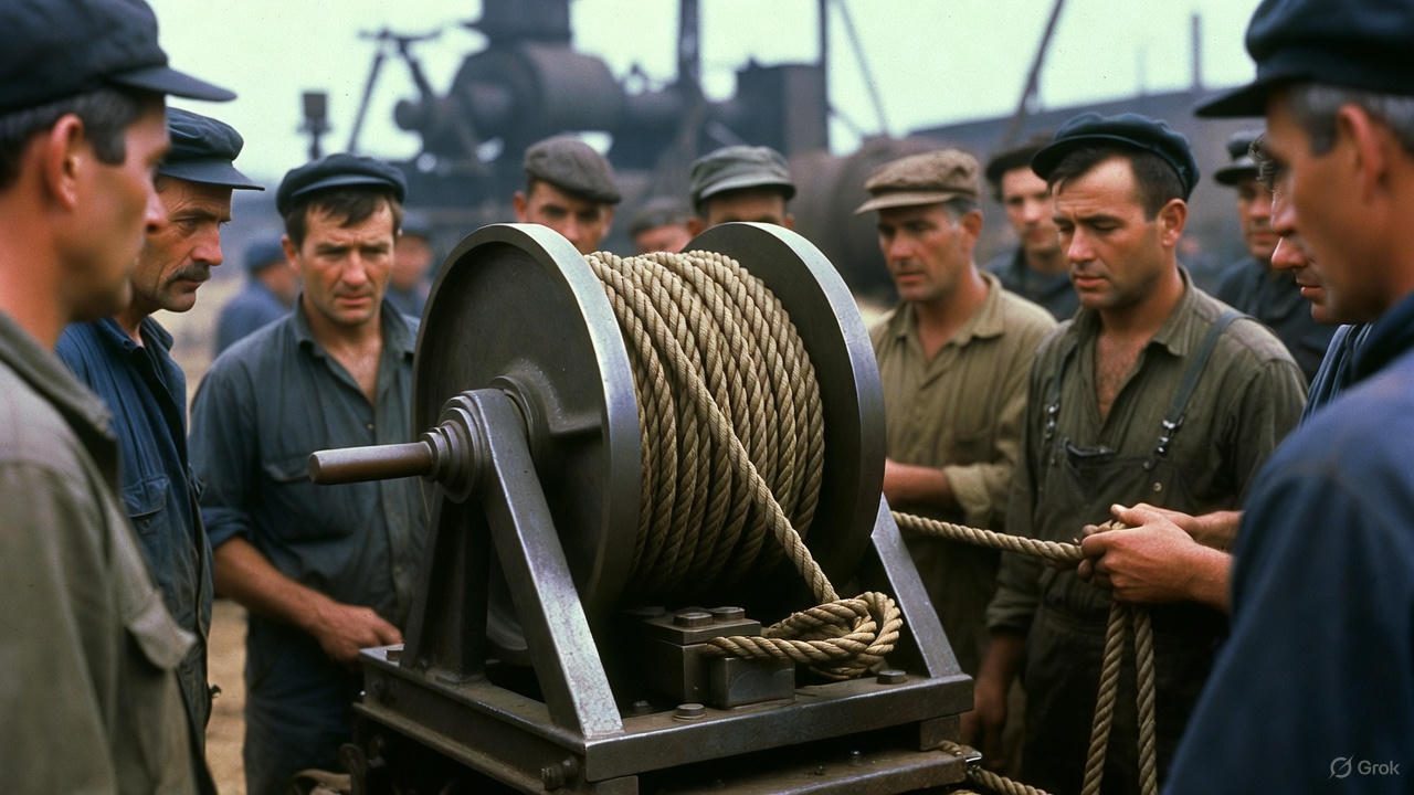 Old Time Hand Winch